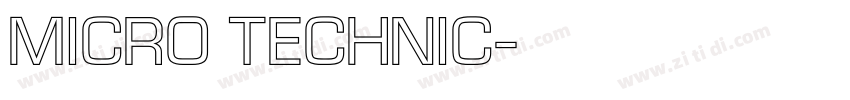 Micro Technic字体转换